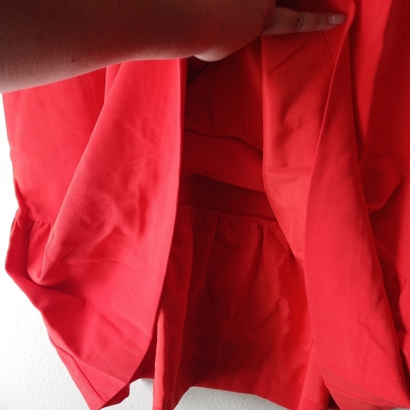 Victoria Beckham Orange & Black Drop Waist Scalloped Trim Cocktail Dress. Size2X - Picture 9 of 15